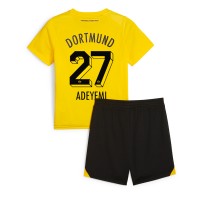 Fotballdrakt Barn Borussia Dortmund Karim Adeyemi #27 Hjemmedraktsett 2023-24 Kortermet (+ Korte bukser)